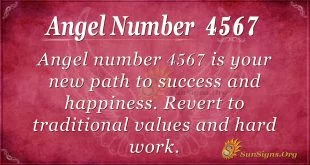 Angel number 4567