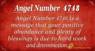 Angel number 4748