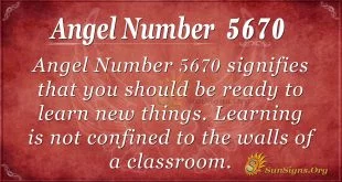 Angel number 5670