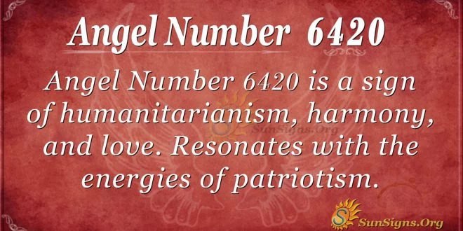 Angel number 6420