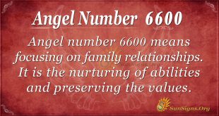 Angel number 6600