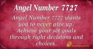 Angel number 7727