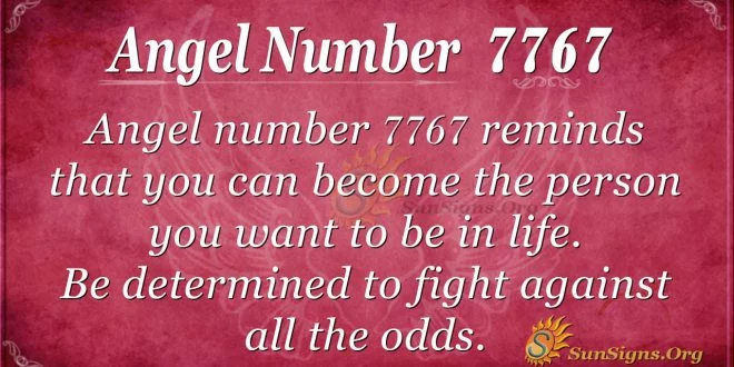 Angel number 7767