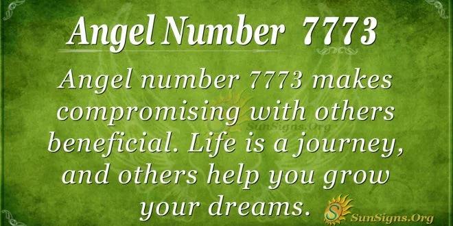 Angel number 7773