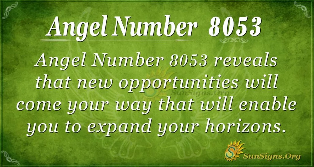 angel number 8053