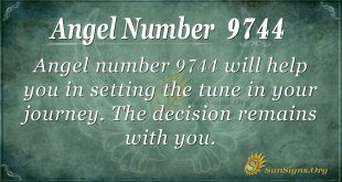 Angel number 9744