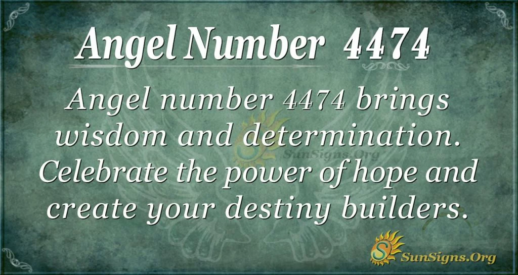 angel number 4474