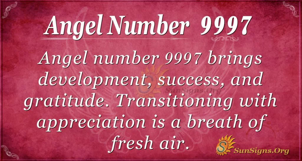 Angel number 997