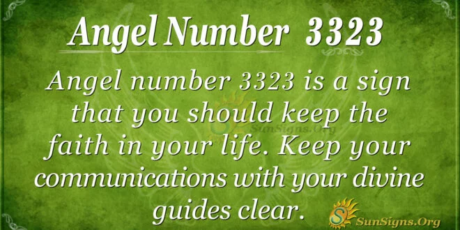 Angel number 3323