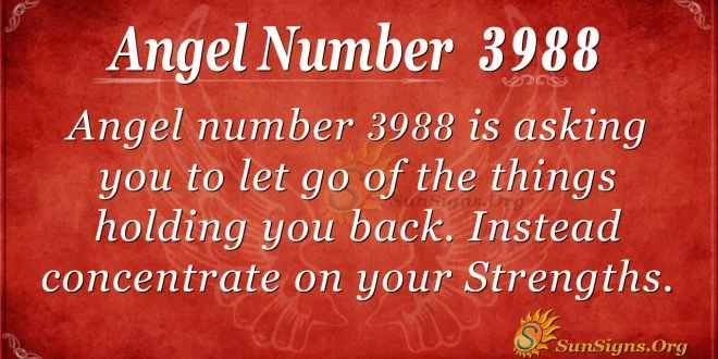 Angel number 3988