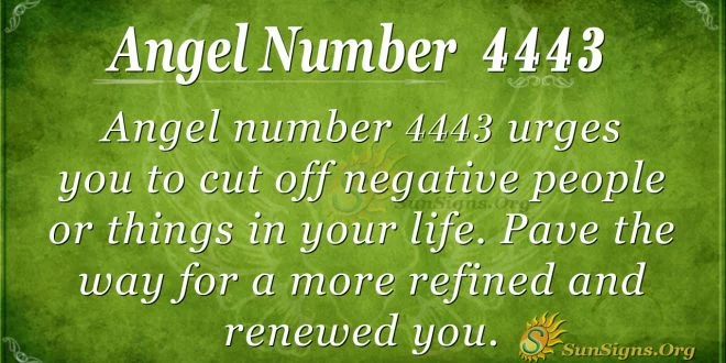 Angel number 4443