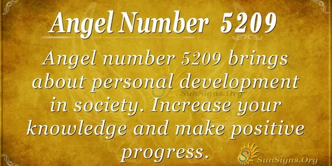 Angel number 5209