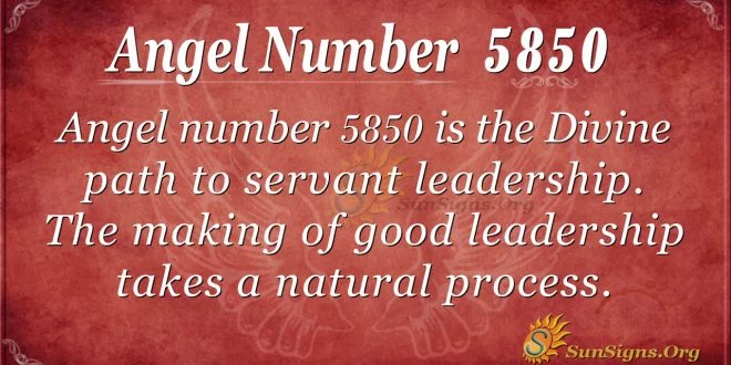 angel number 5850