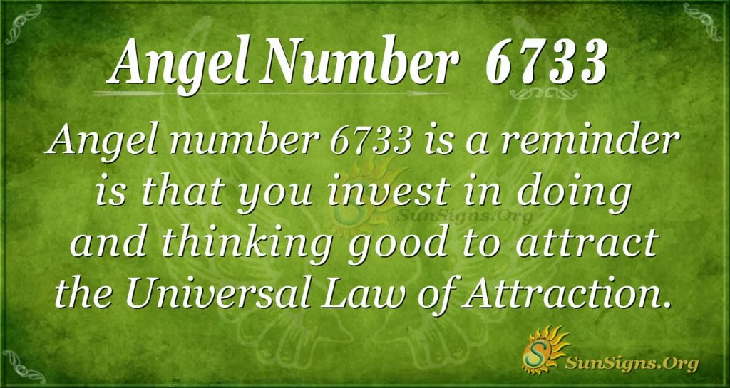 Angel number 6733