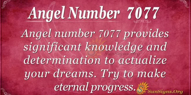 angel number 7077