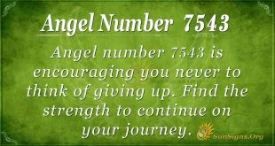 Angel number 7543