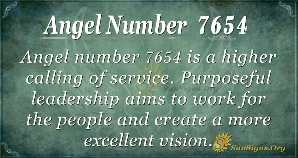 angel number 7654