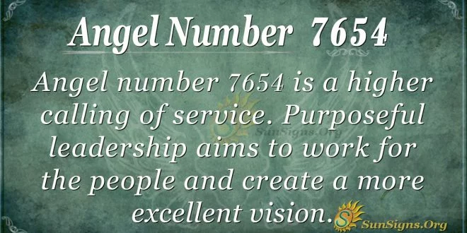 angel number 7654