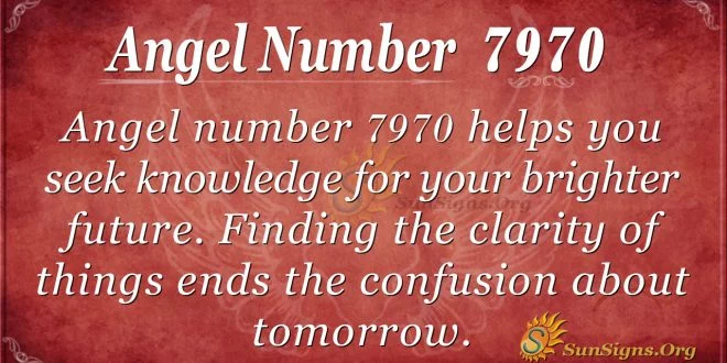 angel number 7970