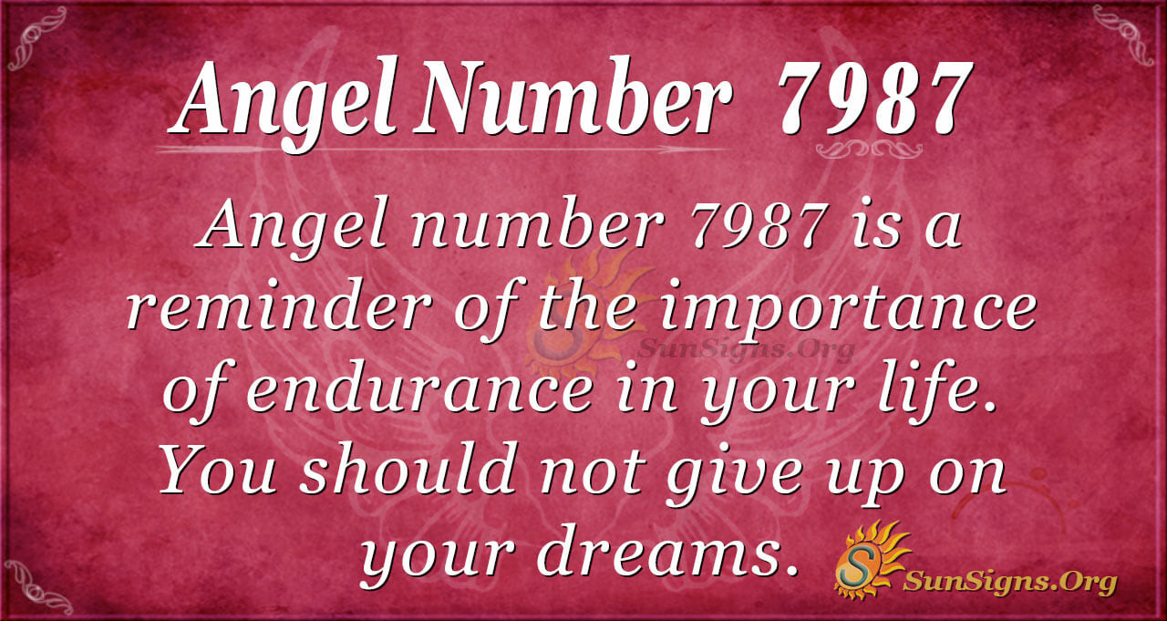 Angel Number 7987 Meaning - Work On Being The Best - SunSigns.Org