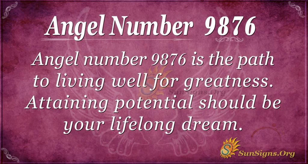 Angel number 9876