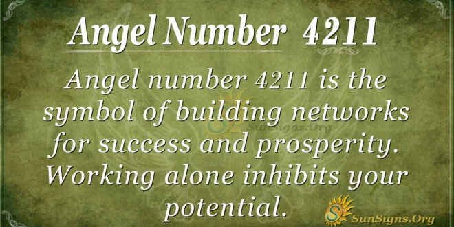 Angel number 4211