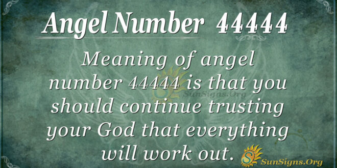 Angel number 44444