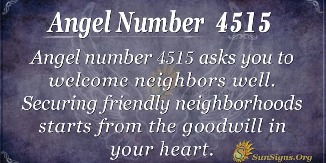 Angel number 4515