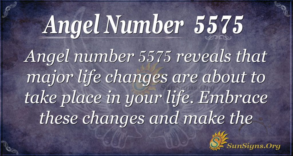 Angel Number 5575 Meaning - Make Positive Life Choices | SunSigns.Org