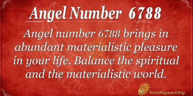Angel number 6788