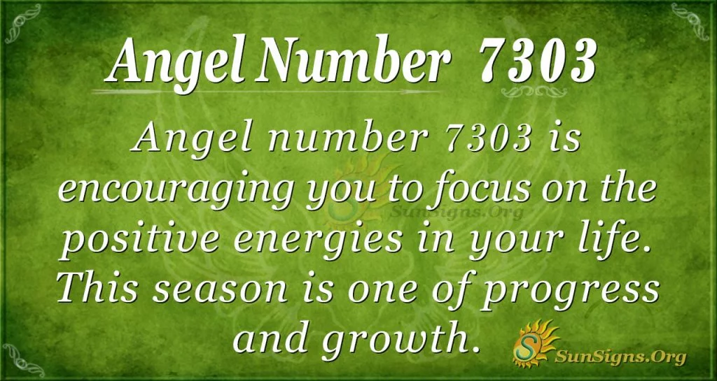 Angel number 7303