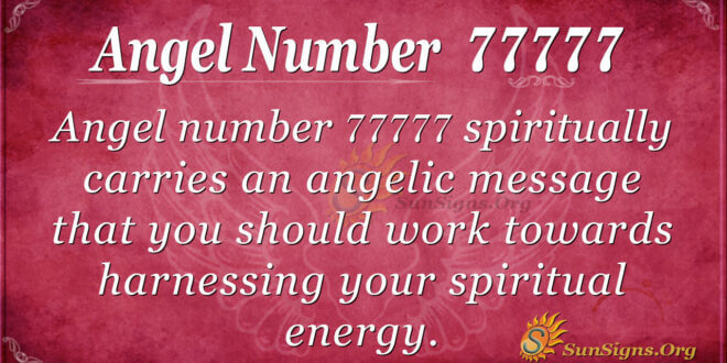 Angel number 77777