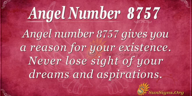 Angel number 8757