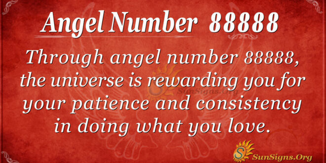 Angel number 88888