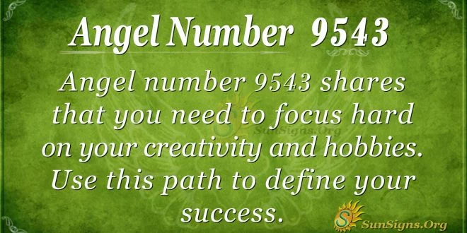 Angel number 9543