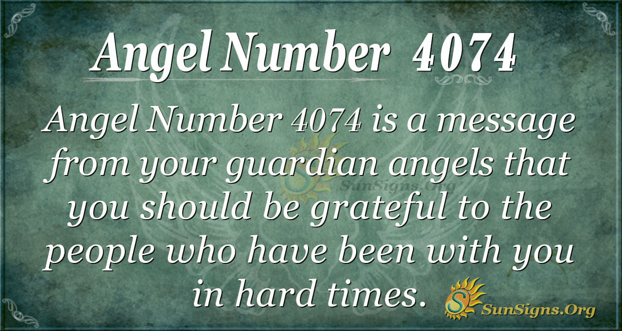 angel number 4074