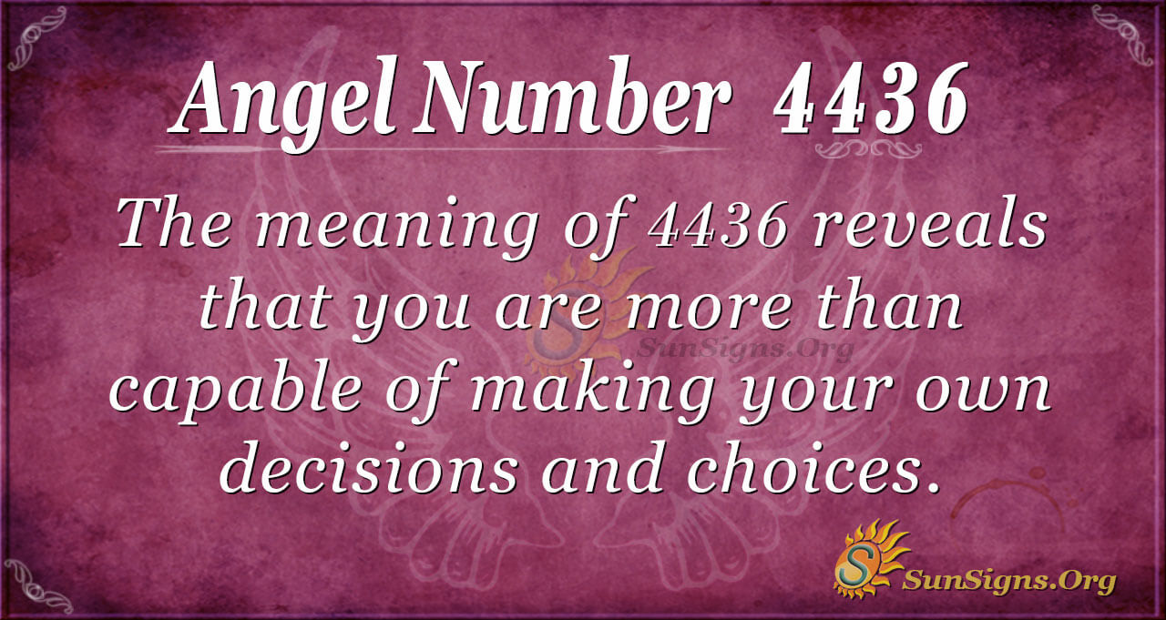 Angel Number 4436 Meaning A Sign Of Light And Love SunSigns Org