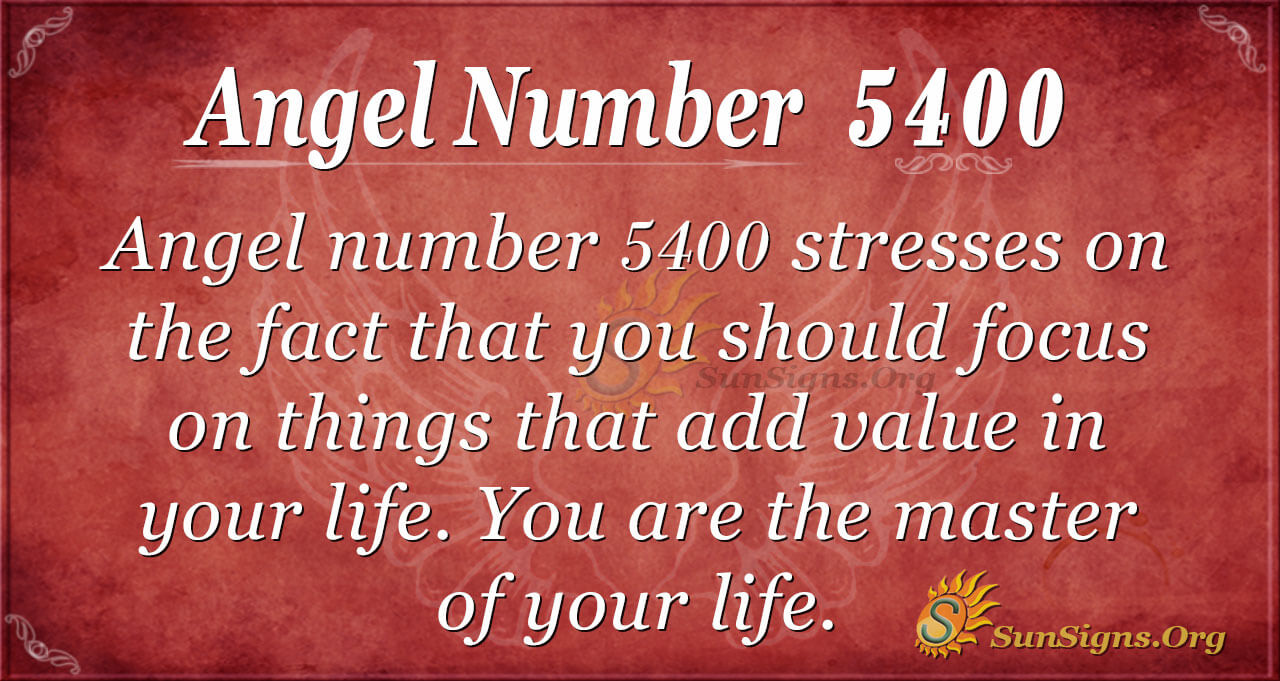 10 of 5400 is what number