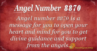 angel number 8870