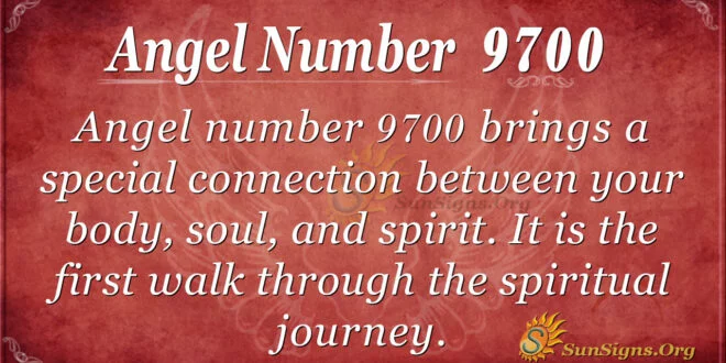Angel number 9700