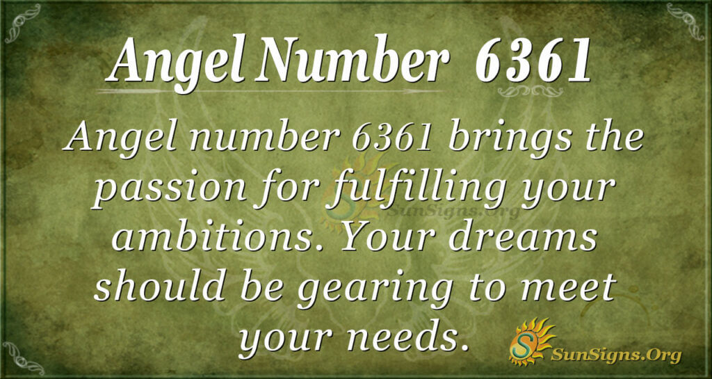 Angel Number 6361