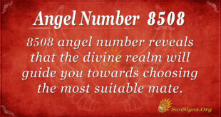 Angel Number 8508