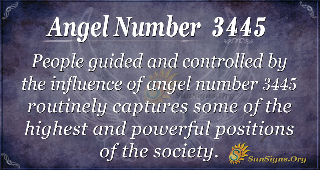 angel number 3445