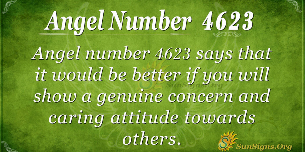 Angel Number 4623 Meaning: Show Concern - SunSigns.Org