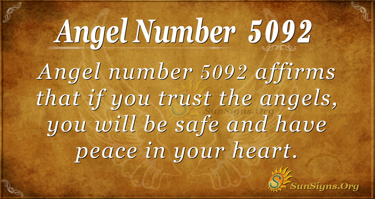 Angel Number 5092 Meaning: Trust The Angels - SunSigns.Org