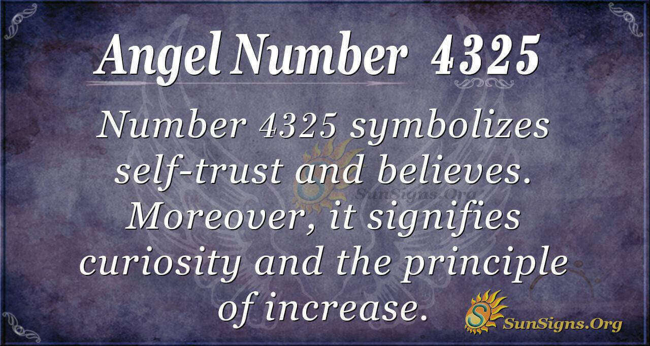 Spiritual Meaning Of Angel Number 4325 – What Does Seeing 4325 Mean In ...