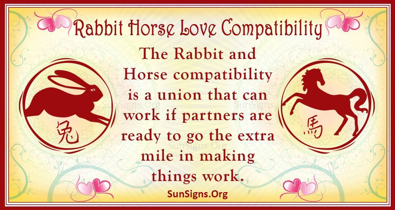 Rabbit And Horse Compatibility An Interesting Pair SunSigns Org