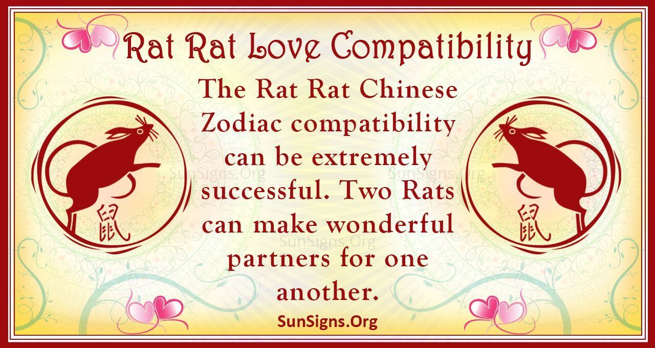 Rat And Rat Compatibility Lasting Union SunSigns.Org