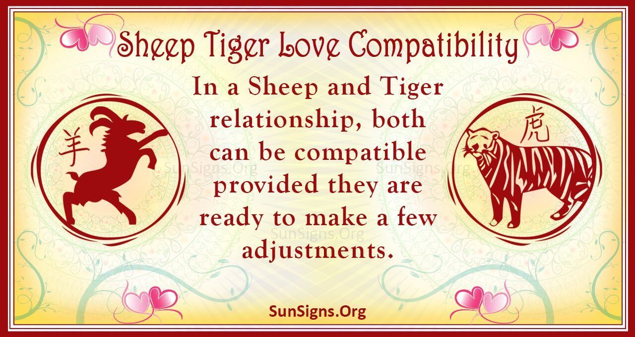 Sheep And Tiger Compatibility Tolerant And Understanding