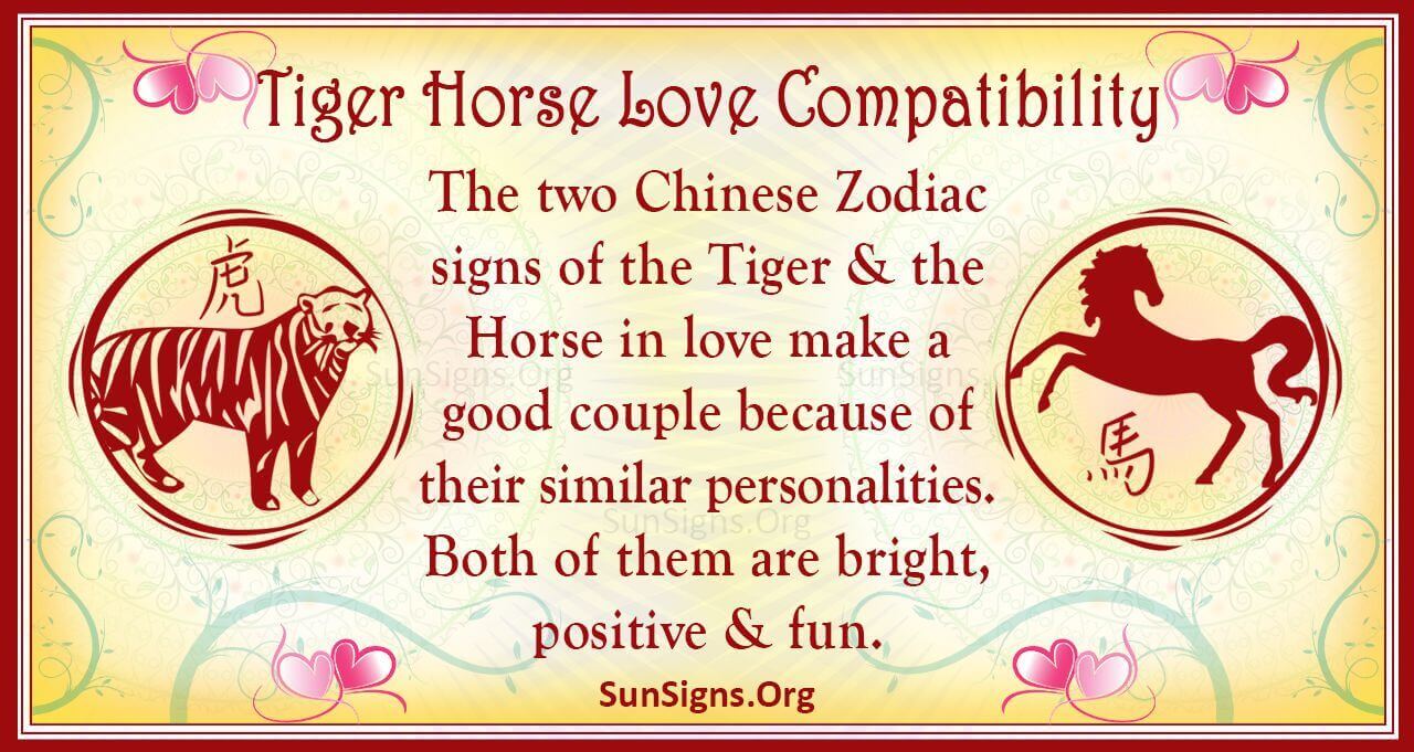 Tiger And Horse Compatibility Frictionless Love